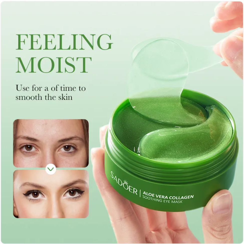 Aloe & Collagen Soothing Eye Mask – Reduce Puffiness & Dark Circles