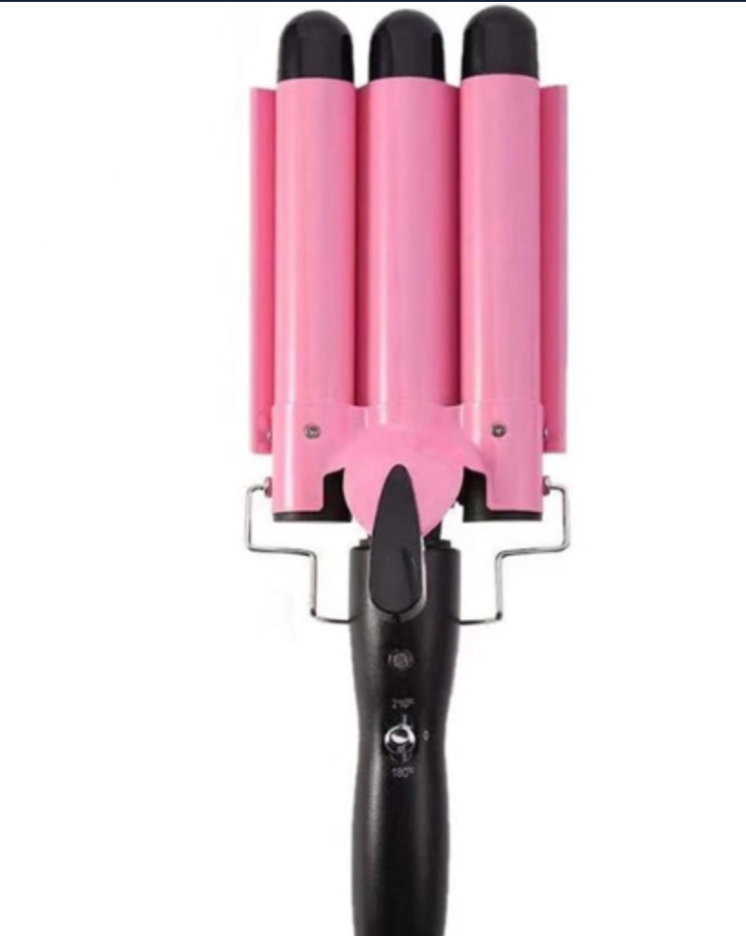 Triple Barrel Hair Curler Iron – Nano-Titanium Ceramic Waves