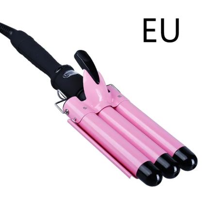 Triple Barrel Hair Curler Iron – Nano-Titanium Ceramic Waves