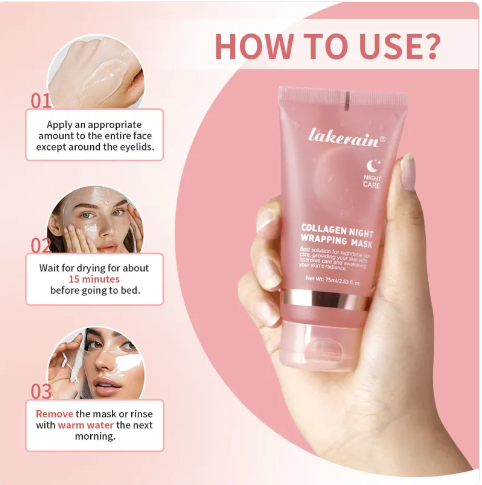 Lakerain Collagen Overnight Sleep Mask – Wake Up to Glowing Skin