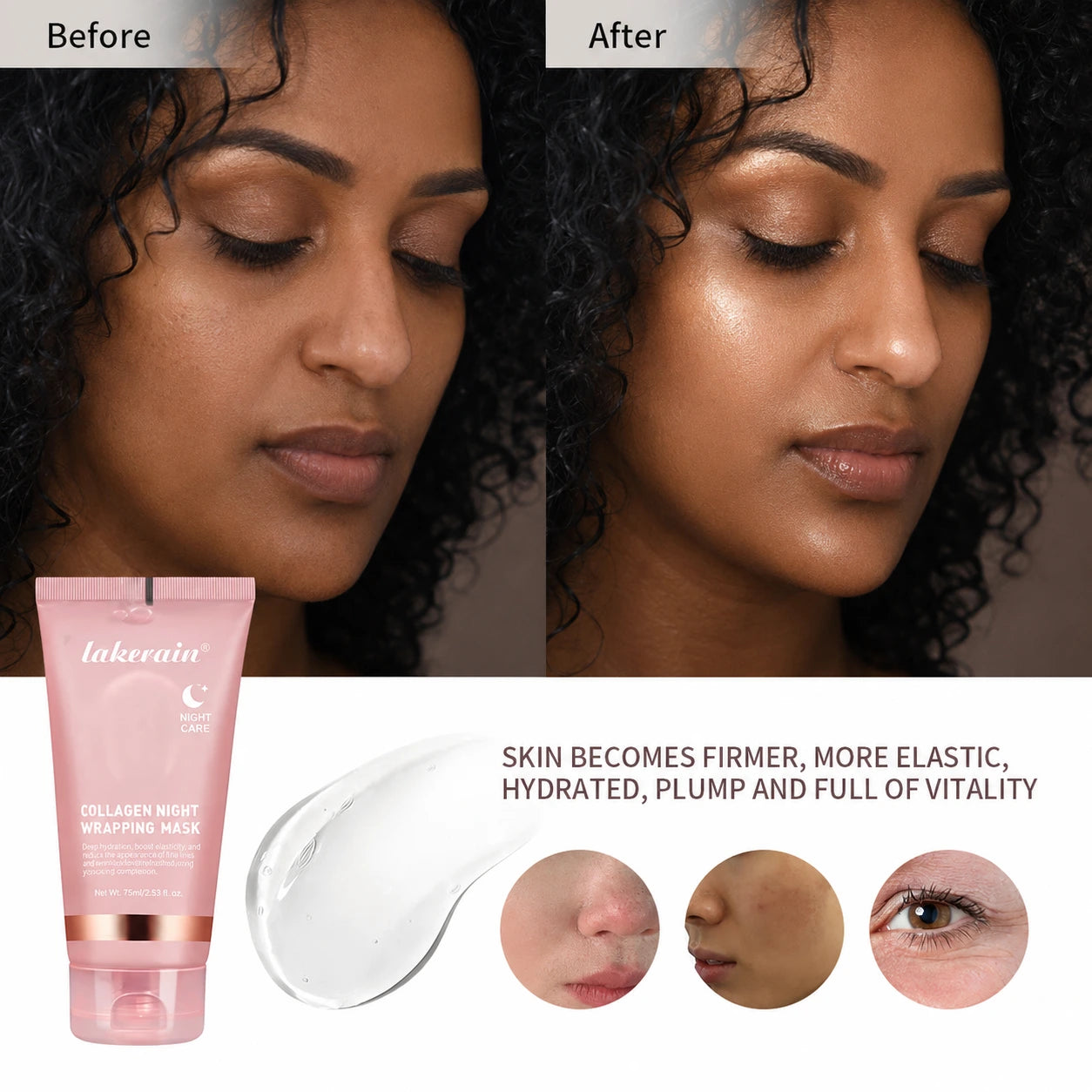 Collagen Overnight Sleep Mask — Wake Up Hydrated, Soft & Glowing