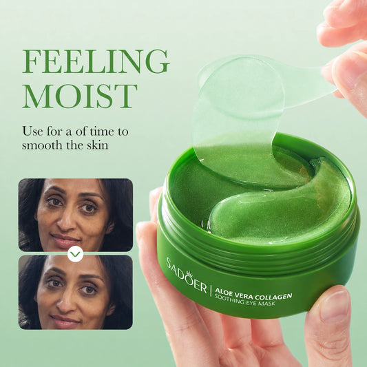 Aloe & Collagen Eye Masks – Cooling Under-Eye Patches