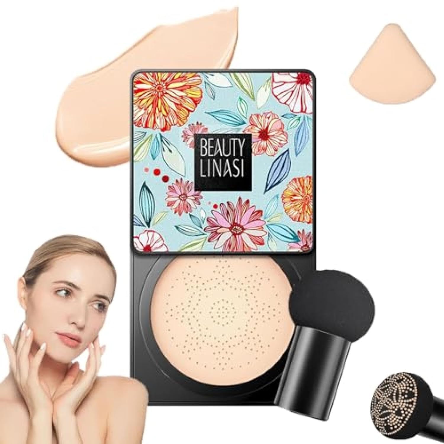 Linasi Air Cushion CC Cream – Full Coverage Moisturizing Foundation