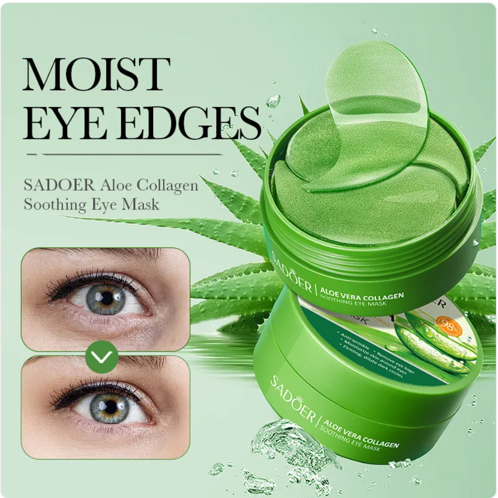 Aloe & Collagen Soothing Eye Mask – Reduce Puffiness & Dark Circles